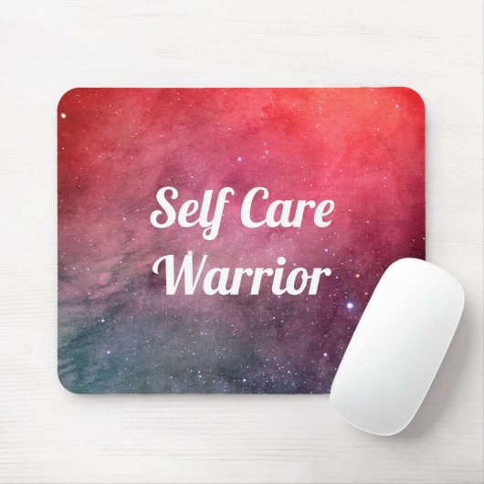 Zelfzorg strijder muismat (Met muis)