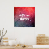 Zelfzorg strijder poster (Keuken)