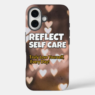 Zelfzorg-thema telefoonhoesje iPhone 16 hoesje