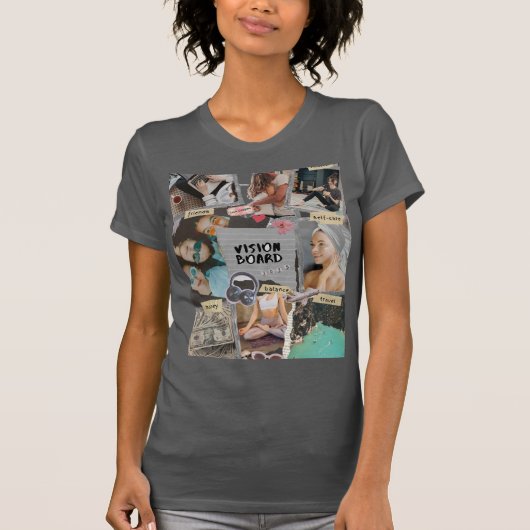 Zelfzorg Vision Board 2025 T-shirt (Voorkant)