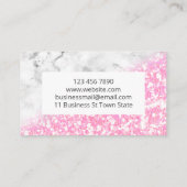 Zelfzorgdag roze marmer handgemaakte paardebath Be Visitekaartje (Achterkant)