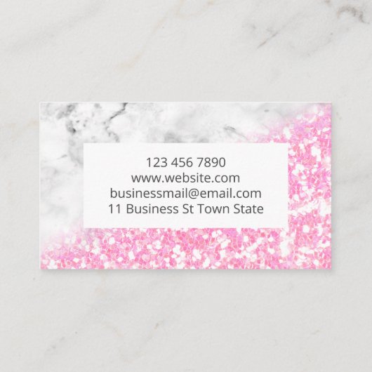 Zelfzorgdag roze marmer handgemaakte paardebath Be Visitekaartje (Achterkant)