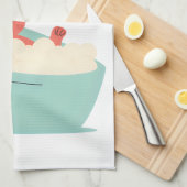 Zelfzorgmodus: AAN – Schattige & Grappig Cartoon B Theedoek (Quarter Fold)