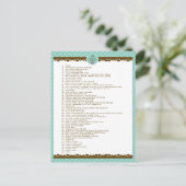 Zelfzorgmotivatie turquoise polka dots briefkaart (Staand voorkant)