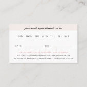 Zelfzorgschema | Floral Wellness Afspraak Visitekaartje (Achterkant)