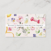 Zelfzorgschema | Floral Wellness Afspraak Visitekaartje (Voorkant)