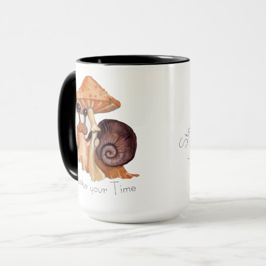 Zelfzorgslakken Mok (Voorkant links)