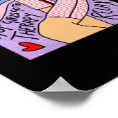 Zelfzorgtherapie Sticker Poster (Hoek)
