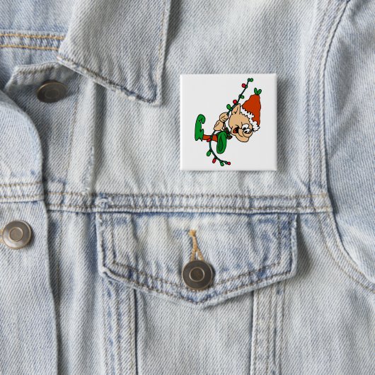 zelfzwoerd vierkante button 5,1 cm (In situ)