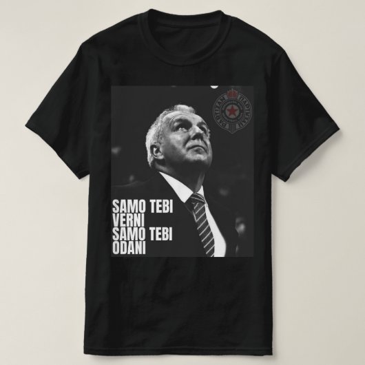 Zeljko Obradovic ZOC Partizan T-shirt (Design voorkant)