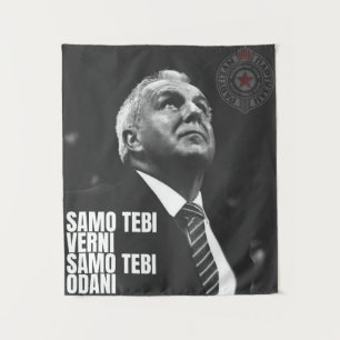 Zeljko Obradovic ZOC Partizan Wandkleed
