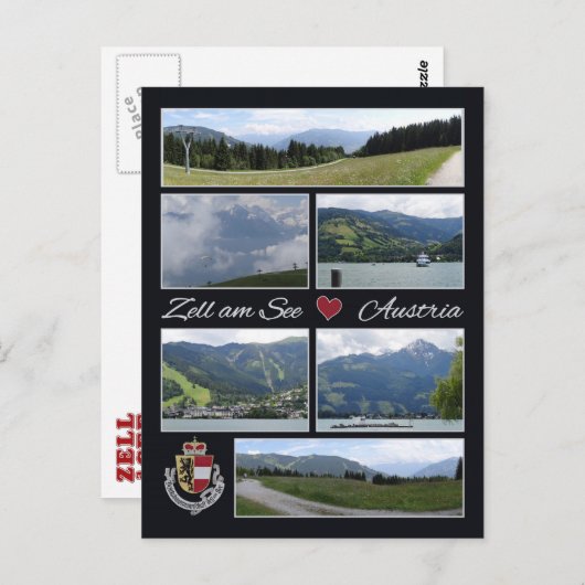 Zell am See, Austria briefkaart (Voorkant / Achterkant)