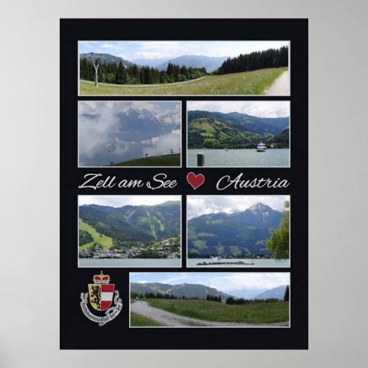 Zell am See, Austria poster (Voorkant)