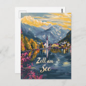 Zell am See Lake Zell Australië Briefkaart (Voorkant / Achterkant)