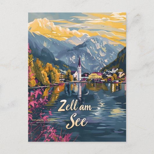 Zell am See Lake Zell Australië Briefkaart (Voorkant)