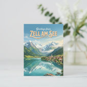 Zell am See Oostenrijk Briefkaart (Staand voorkant)
