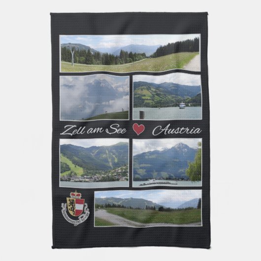 Zell am See, Oostenrijk handdoek (Verticaal)