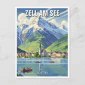 Zell am See Oostenrijk Reizen Briefkaart (Voorkant)