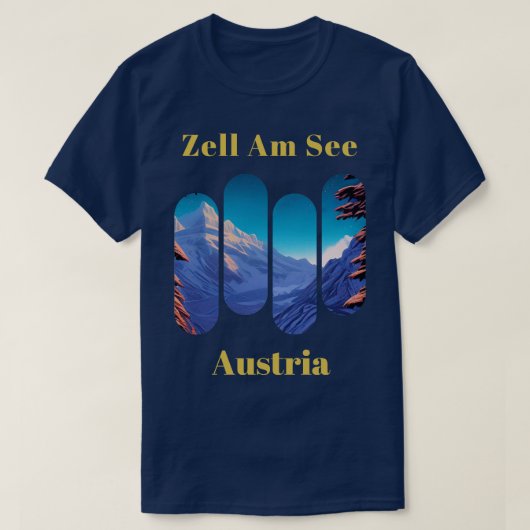 Zell am See ski Oostenrijk 6 T-shirt (Design voorkant)