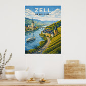 Zell Duitsland Reis uit het verleden Poster (Keuken)