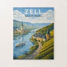 Zell Germany Vintage Travel Art