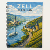 Zell Germany Vintage Travel Art Planner (Voorkant)