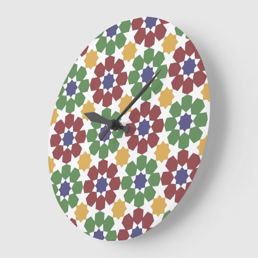 zellige Pattern Moroccan Ceramic Art Traditional Grote Klok (Hoek)