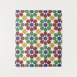 zellige Pattern Moroccan Ceramic Art Traditional Wandkleed