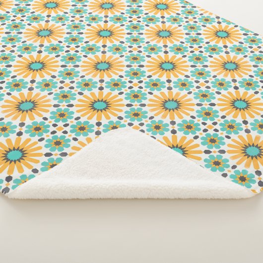 Zellige Radiance: kleurrijke Andalusische geometri Sherpa Deken (3/4)
