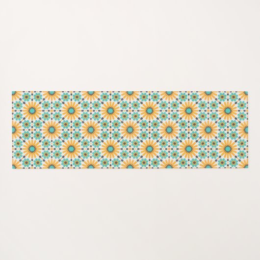 Zellige Radiance: kleurrijke Andalusische geometri Yogamat (Achterkant (horizontaal))