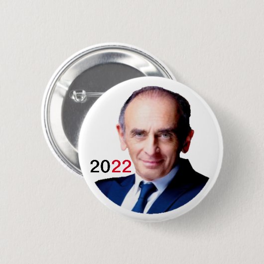 Zemmour 2022 ronde button 5,7 cm (Voorkant /achterkant)