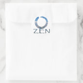 zen-2 ronde sticker (Tas)