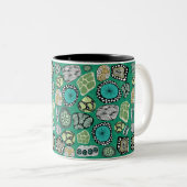 Zen Abstract Design Mug Tweekleurige Koffiemok (Voorkant rechts)