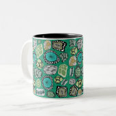 Zen Abstract Design Mug Tweekleurige Koffiemok (Voorkant links)