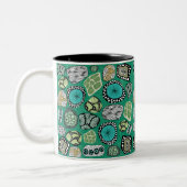 Zen Abstract Design Mug Tweekleurige Koffiemok (Links)