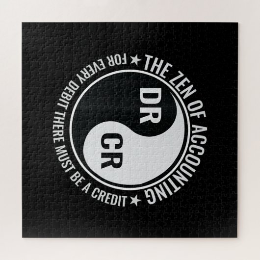 Zen Accounting Major Grage Funny Accountant Legpuzzel (Horizontaal)