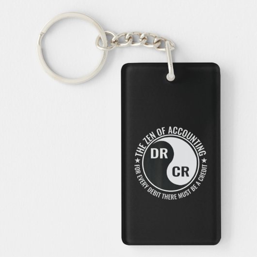 Zen Accounting Major Grage Funny Accountant Sleutelhanger (Voorkant)