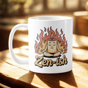 Zen-achtig   Zelfbewuste kalmte met vurige humor Koffiemok