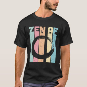Zen AF Circle Retro Yoga Zen Meditatie Na T-shirt
