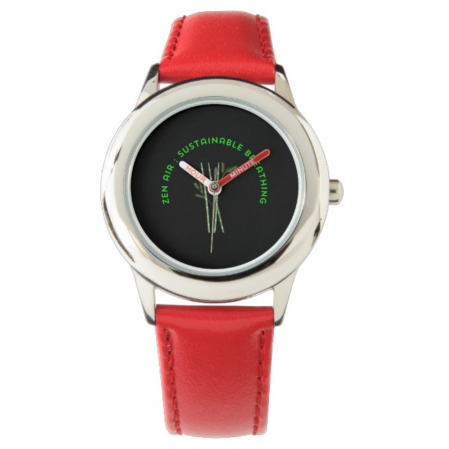 Zen Air: Duurzame Ademhaling Horloge (Voorkant)
