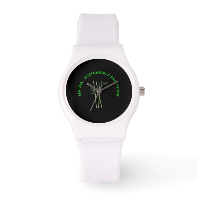 Zen Air: Duurzame Ademhaling Horloge (Voorkant)