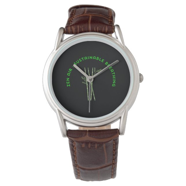 Zen Air: Duurzame Ademhaling Horloge (Voorkant)