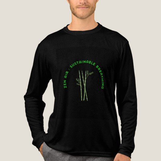 zen air: sustainable breathing Tri-Blend shirt (Voorkant volledig)