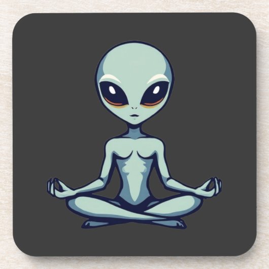 Zen Alien Bier Onderzetter (Voorkant)