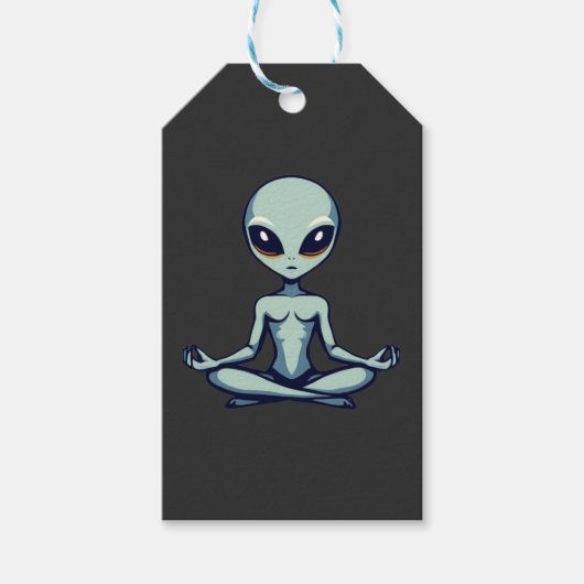 Zen Alien Cadeaulabel (Voorkant)
