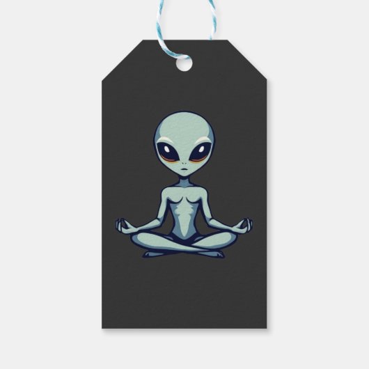 Zen Alien Cadeaulabel (Achterkant)