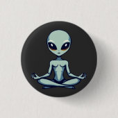 Zen Alien Ronde Button 3,2 Cm (Voorkant)