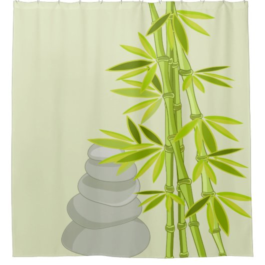 Zen ambience douchegordijn (Voorkant)