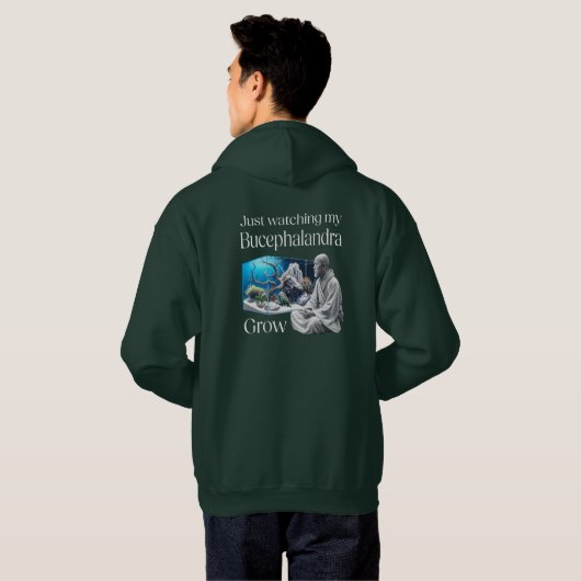 Zen and Bucephalandra – The Art of Aquascaping Hoodie (Achterkant volledig)