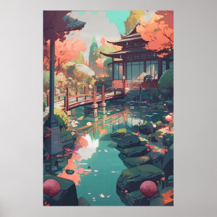 Zen Anime Poster - Lofi Wall Art voor Indie Kamers